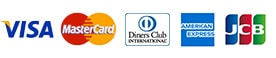 カード会社ロゴイメージ VISA/MASTER/Diners/American Express/JCB